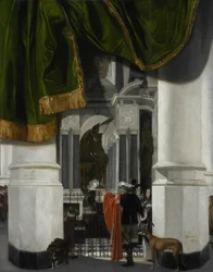 Intérieur de la Nieuwe Kerk à Delft avec la tombe de Guillaume le Taciturne, 1653
